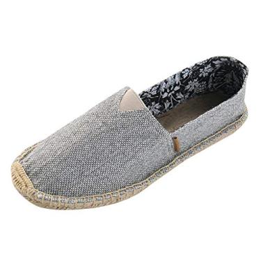 Imagem de Alexis Leroy Espadrilles femininos lisos originais e casuais, Cinza, 8-8.5