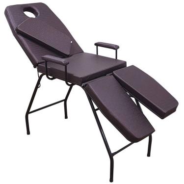 Imagem de Maca Estética Massagem Bi-Perna Com Orifício facial e Braços