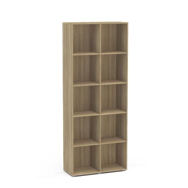 Imagem de Estante Multifuncional Caracol 10 Nichos Politorno Castanho