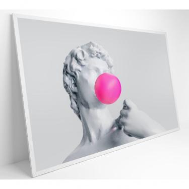 Imagem de Quadro Ilustração David Com Babaloo Medidas 60x40 Cm Impressão Vidro Acrílico