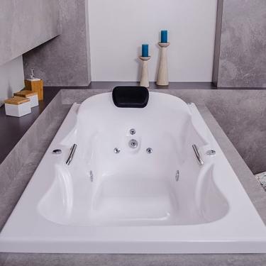 Imagem de Banheira De Hidromassagem Serenade Em Gel Coat Gran Luxo Com Aquecedor 180 Cm - Volume Ideal 210 Lit Branco
