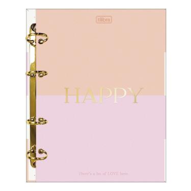 Imagem de Caderno Argolado Colegial Happy Tilibra - 80 Folhas