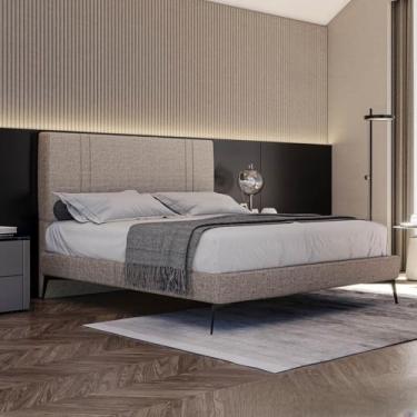 Imagem de Base Bi Partida Slim Casal em Linho com Cabeceira - Skybox