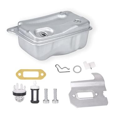 Imagem de Mikatesi Kit De Substituição Para Silenciador Escapamento 4238-140-0611 Com Trava Partida 0000-195-7200 Serra Concreto Stihl Ts410 Ts420, Peças Reposição 4238 140 0611