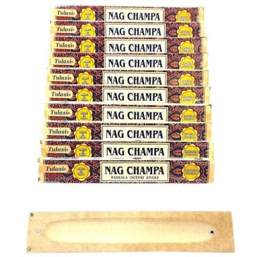 Imagem de Incenso Tulasi Massala Nag Champa Pacote Com 10 Caixas
