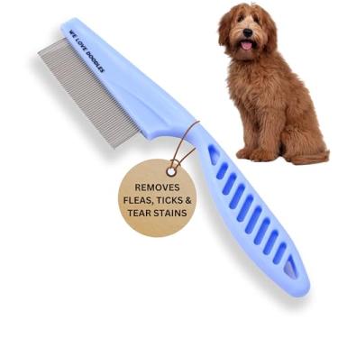 Imagem de We Love Doodles Pente Para Rosto De Cachorro, Pente Contra Pulgas Para Cães, Pente De Metal Para Remover Manchas De Rasgo De Dente Fino, Remove Crosta, Muco E Manchas, Escova Facial Para Poodles E Out