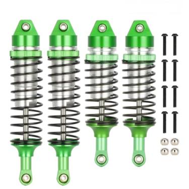 Imagem de 4pcs Oil All Metal Shocks RC Shock Absorber Damper Set for Traxxas Rustler 4X4 VXL Slash 2WD 4x4 Hoss Stampede Bandit Nitro Shock Absorber Damper Set 1/10 Upgrades Parts Replace of 5862 (Green)