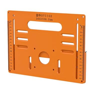Imagem de Stgfyxgs Placa de Base para Cortador Multifuncional 28cm X 21cm Bancadas de Marcenaria Quadradas Roteador Placa de Giro Serras Circulares Portáteis - Placa de