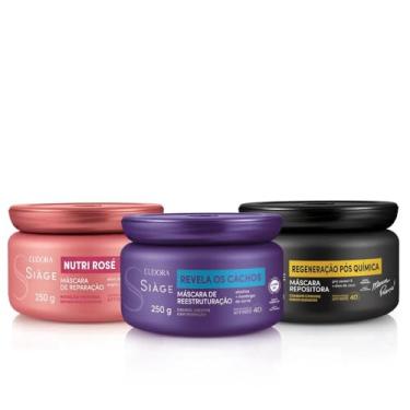 Imagem de Eudora Kit Siàge Cronograma Capilar para Cabelos Cacheados (3 itens)