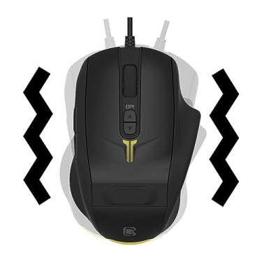 Imagem de Mouse para jogos com vibração 4D SH60P | Modo de clique tátil e botão de mudança de intensidade de vibração | Programa macro | Experiência de jogo FPS exclusiva no PC