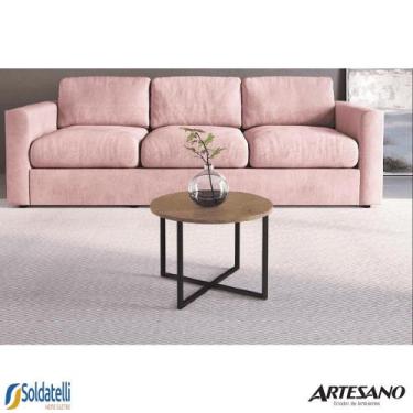 Imagem de Mesa de centro redonda 50cm 27857 várias cores - artesano, VERMONT/PRE