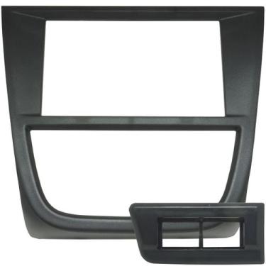 Imagem de Moldura 2 Din Gol Saveiro Voyage G5 2009 à 2012 Preta Painel Central M