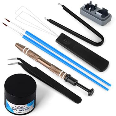 Imagem de RUNJRX Kit de lubrificante de teclado GPL 205G0 15 g para lubrificante de teclado mecânico, abridor de interruptor para MX Kailh, ferramentas de teclado com extrator de tecla