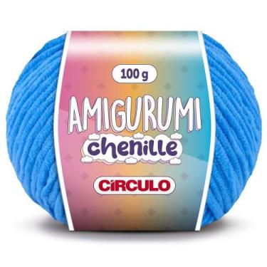 Imagem de Fio Amigurumi Chenille Círculo 100g, 2500 ACQUA