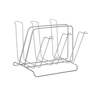 Imagem de IEUDNS Organizador de canecas de metal, escorredor de copos, aço inoxidável para, escorredor de garrafas, suporte para canecas de café para casa, Argent