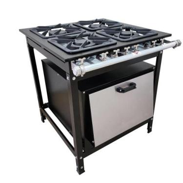 Imagem de Fogão 4 Bocas Cefaz com Forno Linha Diamond Baixa Pressão CFZD-015