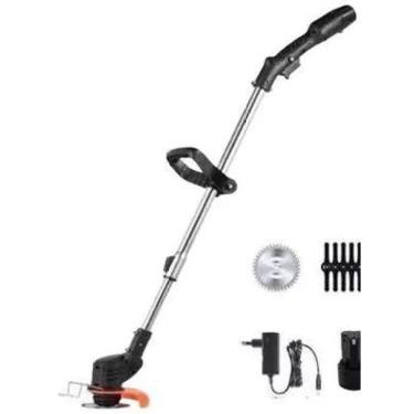 Imagem de Aparador Grama Mato Roçadeira 12V Baterias Recarregáveis Cor