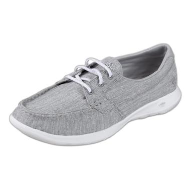 Imagem de Skechers Go Walk Lite - Sapato náutico feminino Isla, Cinza cinza, 42