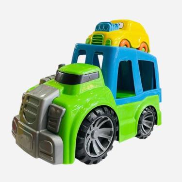 Imagem de Caminhão Cegonha Cegonheira Brinquedo Infantil Criança Carro - Divplas