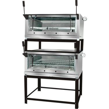 Imagem de Forno Roma 90 cm Duplo FIRID90 de Lastro com Pedra Refrataria a Gás Ve