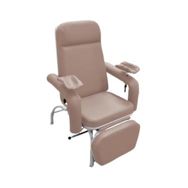 Imagem de Poltrona Hospitalar Comfort Reclinável Para Coleta Bege