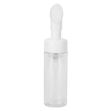 Imagem de Dioche Garrafa de Espuma de Mousse Com Escova de Silicone para Poros Limpos Profundos, 100 Ml de Limpador de Limpeza Facial Reabastecível, Garrafa de Espuma, Design Côncavo à Prova de Vazamentos