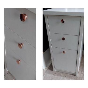 Imagem de 8 Puxador De Gaveta E Armário Rose Gold Excelente Acabamento - Compras
