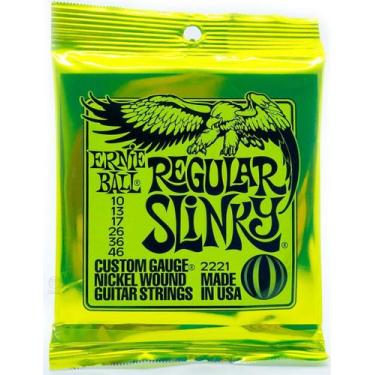 Imagem de Encordoamento Ernie Ball 010 046 para guitarra P02221 Slinky