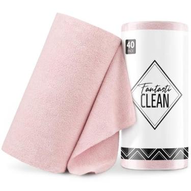 Imagem de Rolo de pano de limpeza Fantasticlean Microfiber, pacote com 40 unidad
