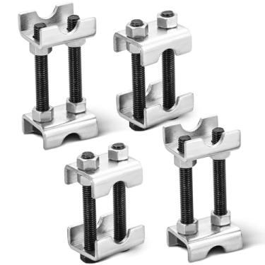 Imagem de NYXOVA Espaçadores ajustáveis de mola helicoidal de 4 peças, impulsionadores de mola helicoidal de elevação ou altura inferior, ferramenta de compressor de mola bidirecional para carros, caminhões