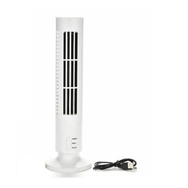 Imagem de Ventilador Torre Vertical Portátil Usb Mini Bivolt Compacto 2 Velocida