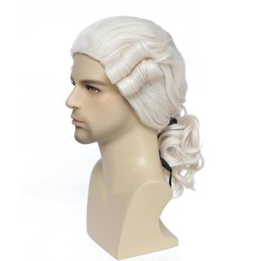 Imagem de Peruca Byoubyou Judge Colonial Washington para homens bege