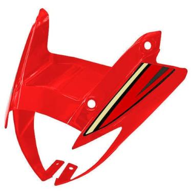 Imagem de Carenagem Farol Xt 660 Vermelha Com Adesivo Bege E Transparente - S Pa