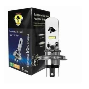 Imagem de Lâmpada de led farol h4 (cavalinho)/ compatível com várias motos - CAV