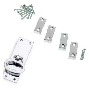 Imagem de Fechadura Cremona Cromada Isero Kit Com 2 Unidades - ferragens rog