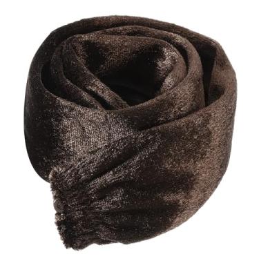 Imagem de Capa de corrente de lâmpada de 60 cm, capa protetora de corrente lavável com zíper para fios de iluminação de candelabro, luminária oscilante, marrom