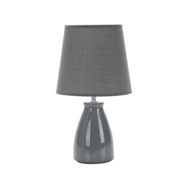 Imagem de Luminária Abajur Taschibra Pottery 37cm E27 Bivolt Cinza