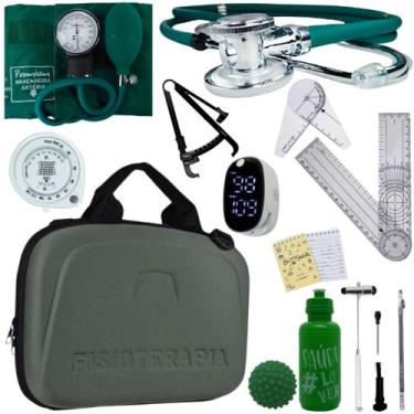 Imagem de Kit Fisioterapia Maleta Goniometro Martelo Buck Completo - Love Saude,