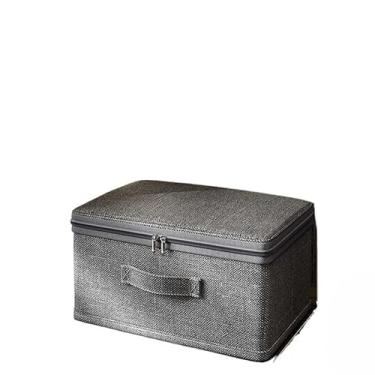 Imagem de Caixa Organizadora, Caixa de Armazenamento Dobrável Bolsa de Armazenamento Multifuncional com Zíper à Prova de Mofo(P,2pcs)