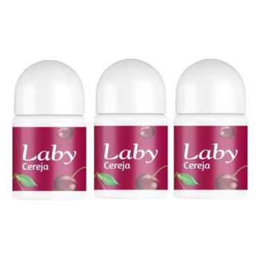 Imagem de Laby Protetor Solar Labial Cereja Fps15 Push Pull 3un 3,2gr - Bravir