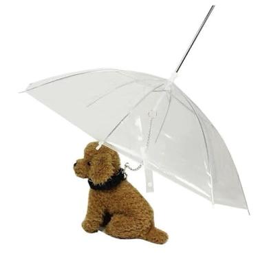 Imagem de Guarda Chuva Pet Cachorros E Gatos, Guarda-Chuva Transparente para Cães