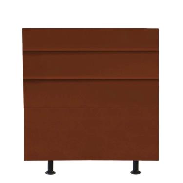Imagem de Cabeceira Estofada Argentina 90cm Solteiro Para Cama Colchão Box Quarto Suede Terracota Telha - Aurora Line