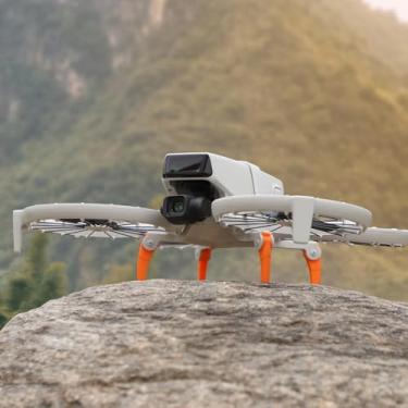 Imagem de FlySimple Trem de pouso para DJI Flip Drone Acessórios, kit de suporte de pernas de pouso estendidas dobráveis para DJI Flip Drone Protector