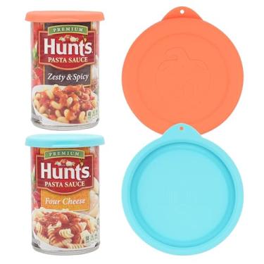Imagem de 2 peças de tampas de silicone para latas de 8,89 cm para Hunt's | Starkist | Kirkland | Progresso Can, tampas de vedação de alimentos para latas de 8,89 cm, pode cobrir para produtos enlatados, pode