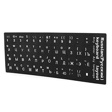 Imagem de SUNGOOYUE Adesivo de Teclado de Computador Adesivo de Teclado Russo à Prova D'água Fácil de Colar para Os Acessórios do de Laptop -pc para Trabalhadores do Escritório