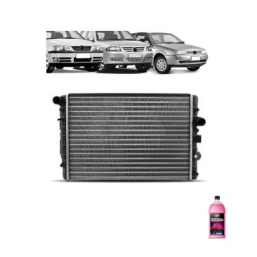 Imagem de Kit Radiador VW Gol 1.0 8/16V + Aditivo Radiador Orbi Química Rosa 1L