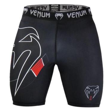 Imagem de Short De Compressão Masculino Venum Black Belt Dark-Unissex
