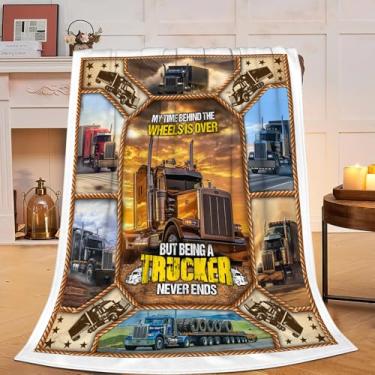 Imagem de Cobertor de trem macio de lã de lã para caminhões agrícolas aconchegantes e felpudos, roupas de cama, presentes de carro para mulheres, meninas, meninos, crianças, adultos, 101 x 127 cm