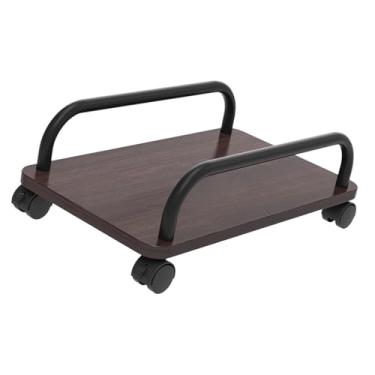 Imagem de Generic Host Computer Stand Tower Tower Stand com rodas Carrinho prático do suporte para PC para PC para Gamer PC Case Protection Office, Marrom
