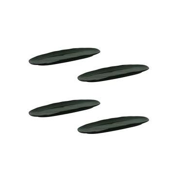 Imagem de Conjunto de Travessas Ovais Pequenas Porto Brasil Orgânico Dust 23x11cm - 4 Peças
